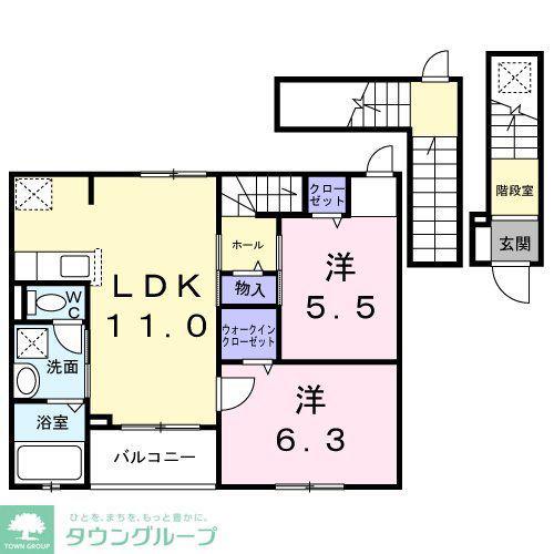 ベラヴィータ(2LDK/3階)の間取り写真