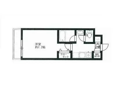 HF駒沢公園レジデンスタワー(1K/8階)の間取り写真