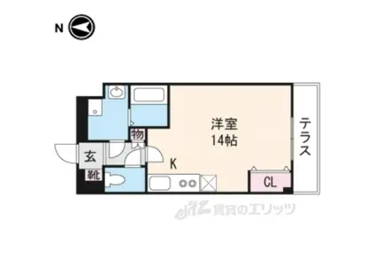 LA・VITAROSA 松栄(ワンルーム/6階)の間取り写真