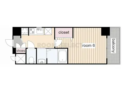 エステムコート名古屋金山サウスゲート(1K/14階)の間取り写真