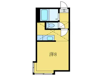 LAVIE(ワンルーム/3階)の間取り写真