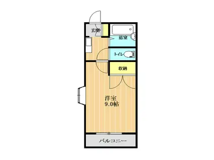 プラネ本山(1K/5階)の間取り写真