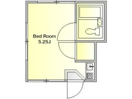 メゾン都立大(ワンルーム/1階)の間取り写真