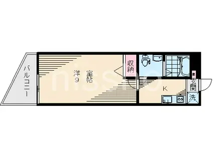 ピアコートTM上石神井(1K/3階)の間取り写真