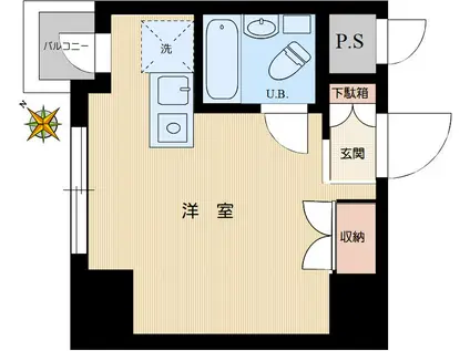 スカイコート後楽園II(ワンルーム/5階)の間取り写真