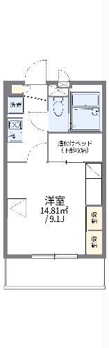 レオパレスコート ヤヒロ II(1K/3階)の間取り写真