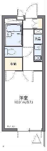 レオパレス大幸(1K/4階)の間取り写真