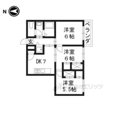 セントアミュー(3DK/3階)の間取り写真