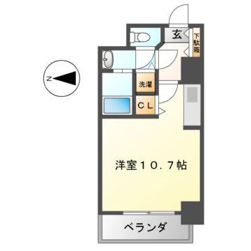 メゾンドール栄(ワンルーム/5階)の間取り写真