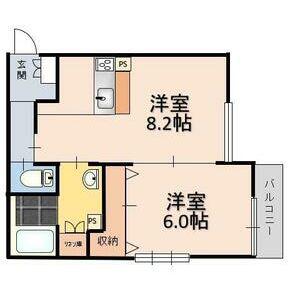 GLICINA南巽VIENT(1LDK/2階)の間取り写真