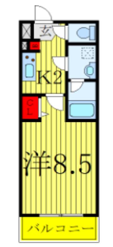 ラフィスタ志村坂下(1K/3階)の間取り写真