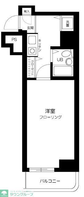 横浜平沼ダイカンプラザⅢ(1K/10階)の間取り写真