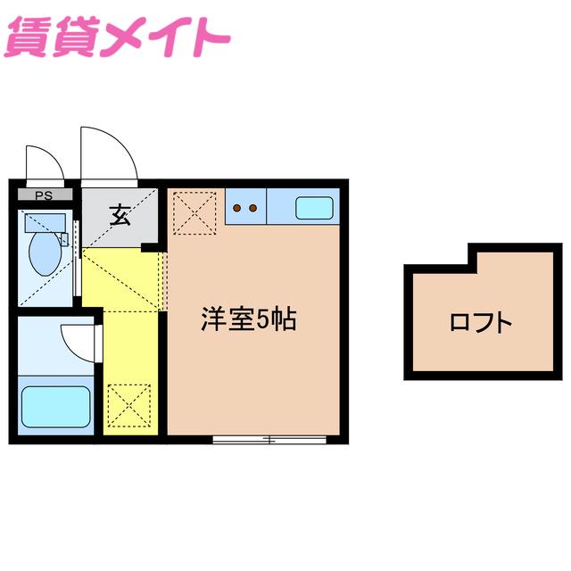 VIVANT(ワンルーム/1階)の間取り写真