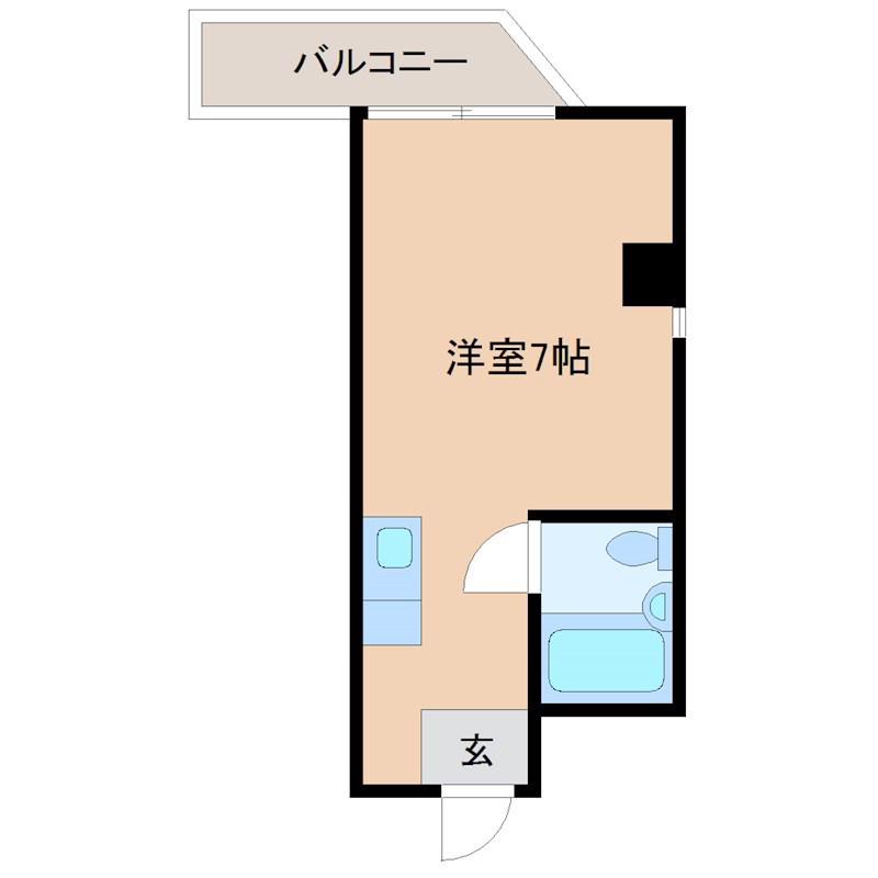メゾンフィルブロード(ワンルーム/3階)の間取り写真