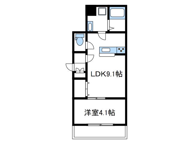 ガーデンミラマ(1LDK/2階)の間取り写真