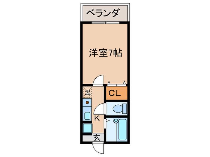 エクセレントハイム(1K/3階)の間取り写真