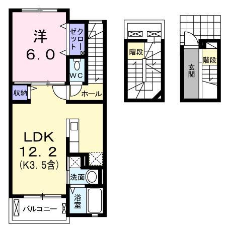 メゾン・ド・α(1LDK/3階)の間取り写真