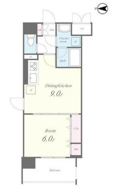N′S PARK RESIDENCE 高田馬場(1LDK/4階)の間取り写真