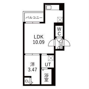 JACK HARAMATSUI(1LDK/2階)の間取り写真