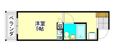 PINE SEA TUDANUMA(ワンルーム/3階)の間取り写真