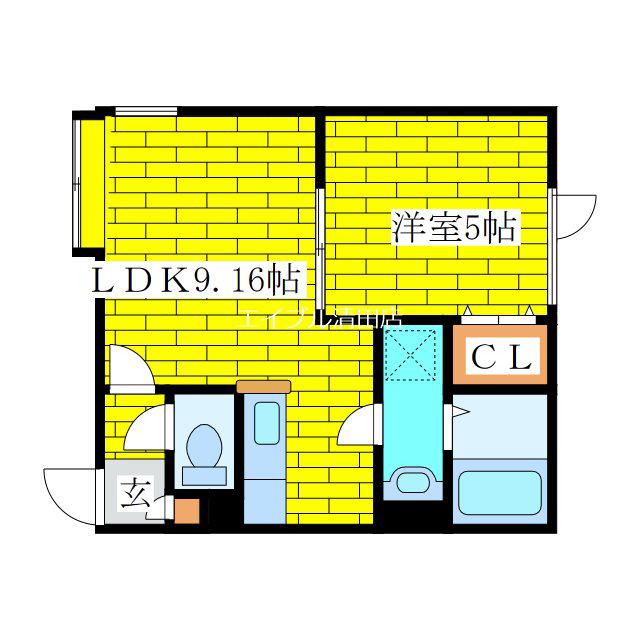 レアル・コンシェルト(1LDK/3階)の間取り写真