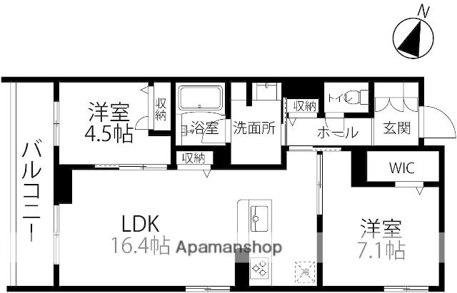 シクラシオン(2LDK/3階)の間取り写真