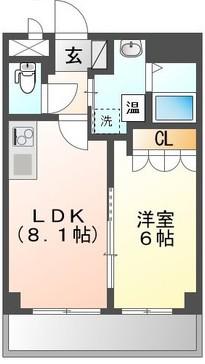 METZGER ーメッツガーー(1DK/3階)の間取り写真