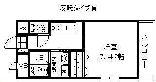 ALTE MEISTER 橘通(1K/9階)の間取り写真