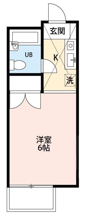 ドルフ福栄(1K/1階)の間取り写真