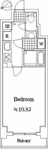 セザールスカイタワー銀座東(1K/9階)の間取り写真