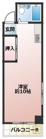 アドバンスVI(ワンルーム/1階)の間取り写真