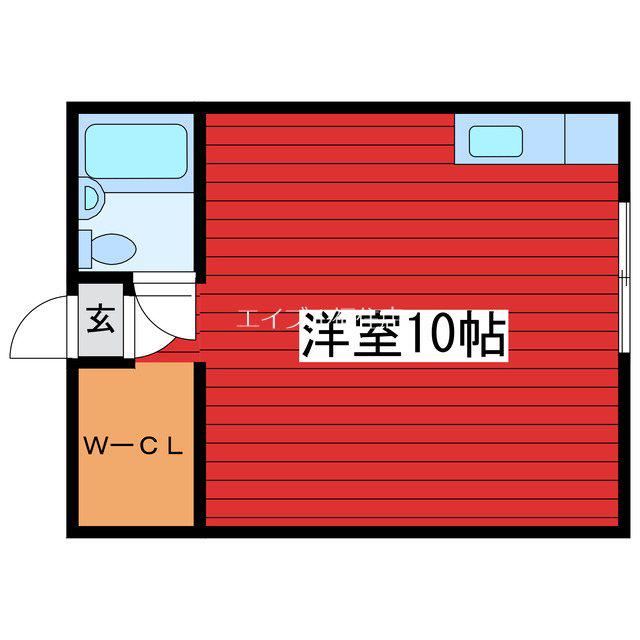 FC FARNEST NISHIOKA(1K/2階)の間取り写真