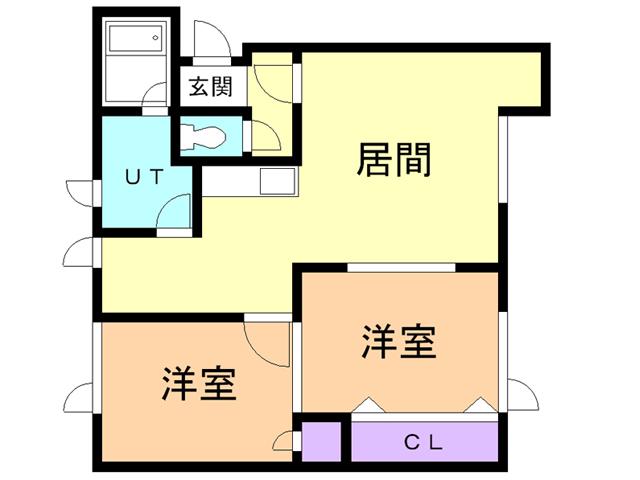 ホワイトステージ(2LDK/2階)の間取り写真