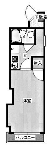 ポコアポコ明石本町メゾン(1K/6階)の間取り写真