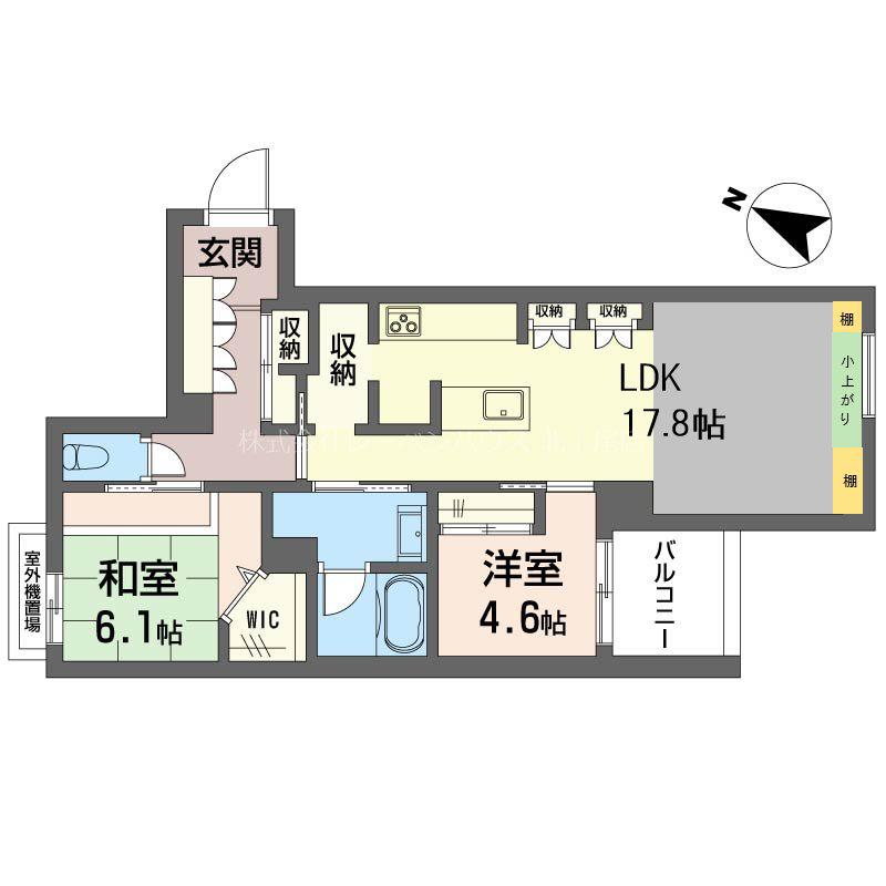 ベルドミール(2LDK/2階)の間取り写真