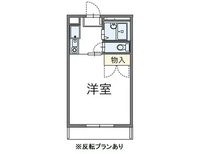 レオパレスマサト(1K/2階)の間取り写真