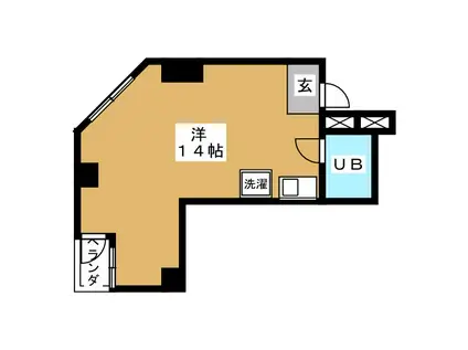 プチモンド上野(ワンルーム/8階)の間取り写真