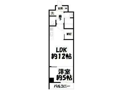 スワンズ京都東寺ガーデン(1LDK/2階)の間取り写真
