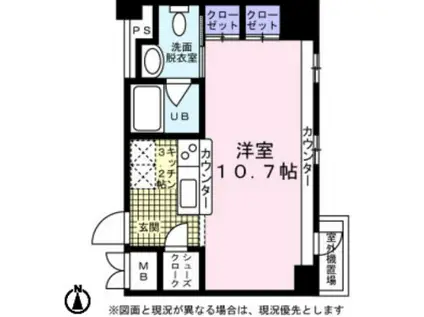 KDXレジデンス東桜I(ワンルーム/14階)の間取り写真