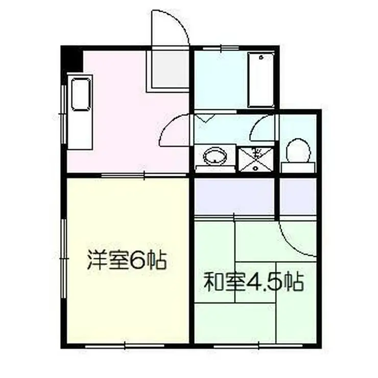 山茂登マンション 4階階 間取り