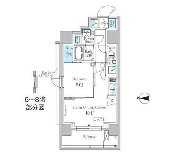 パークアクシス蔵前 3階階 間取り