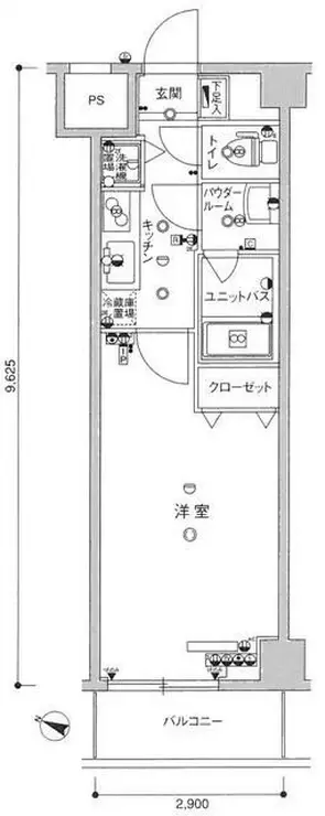 スカイコート板橋五番館 3階階 間取り