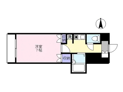 エトワール福島第一(1K/4階)の間取り写真