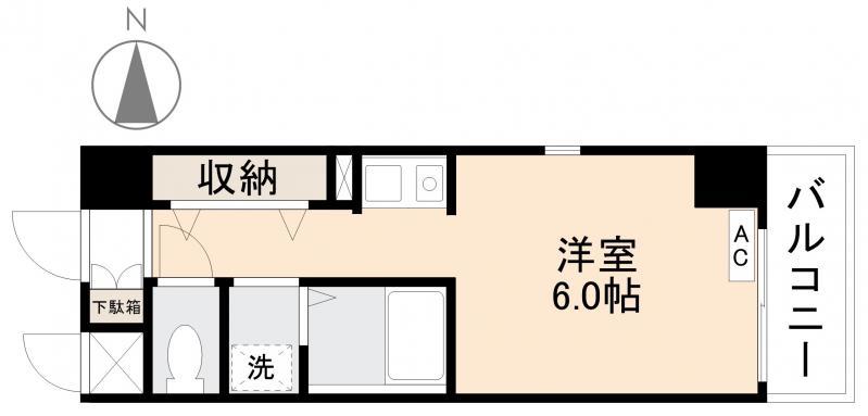 REXIS塩上(ワンルーム/7階)の間取り写真
