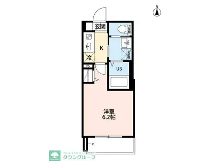 ROBOT HOME 千住大橋(1K/3階)の間取り写真