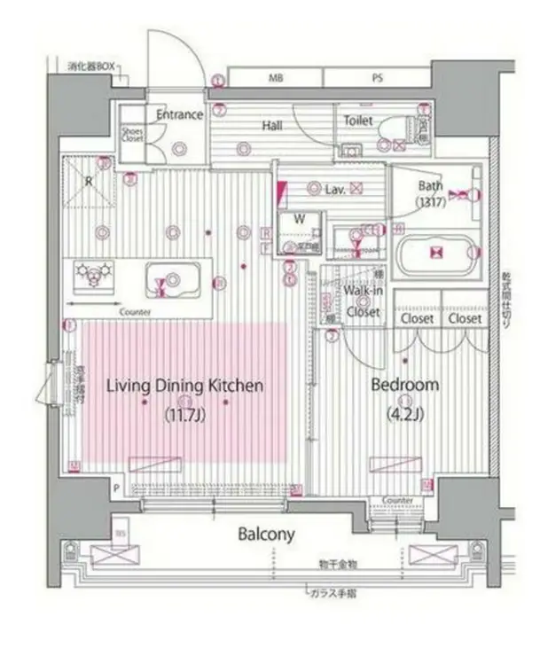 ガーラ・シティ渋谷南平台 12階階 間取り