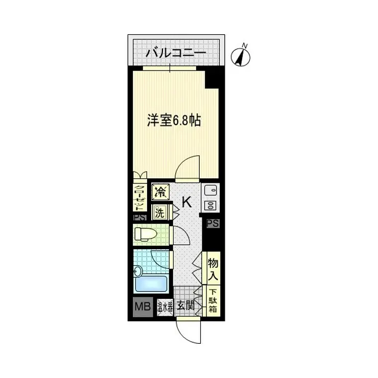エスティメゾン川崎 6階階 間取り