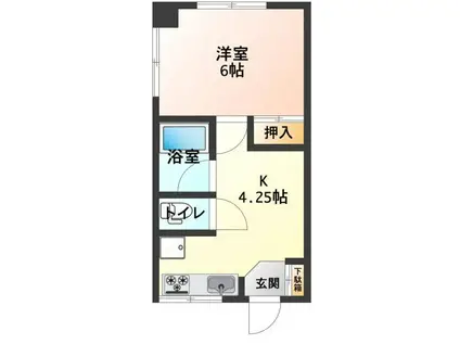 MSマンション望洋台(1DK/1階)の間取り写真