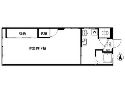 トノヅカビル(1K/4階)の間取り写真