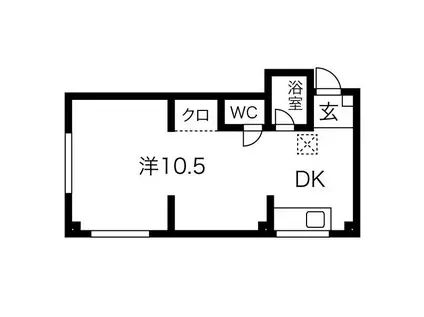 エルパラッツォ新開地(2K/2階)の間取り写真